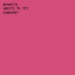 #D44C79 - Cabaret Color Image