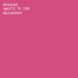 #D44C80 - Mulberry Color Image