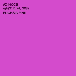 #D44CCB - Fuchsia Pink Color Image