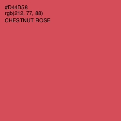 #D44D58 - Chestnut Rose Color Image