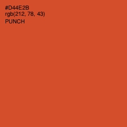 #D44E2B - Punch Color Image