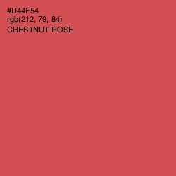 #D44F54 - Chestnut Rose Color Image