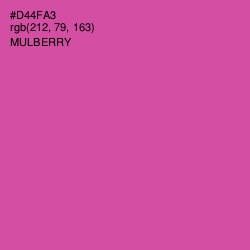 #D44FA3 - Mulberry Color Image