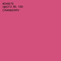 #D4507E - Cranberry Color Image