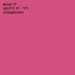 #D4517F - Cranberry Color Image