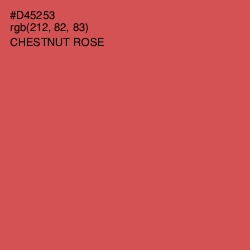 #D45253 - Chestnut Rose Color Image