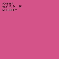 #D4548A - Mulberry Color Image