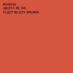 #D45540 - Fuzzy Wuzzy Brown Color Image