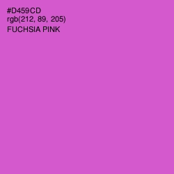#D459CD - Fuchsia Pink Color Image