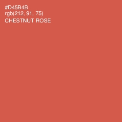 #D45B4B - Chestnut Rose Color Image