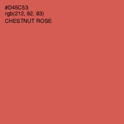 #D45C53 - Chestnut Rose Color Image