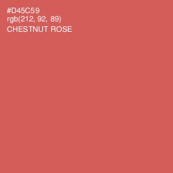 #D45C59 - Chestnut Rose Color Image