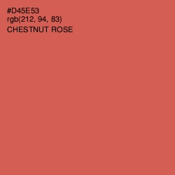 #D45E53 - Chestnut Rose Color Image