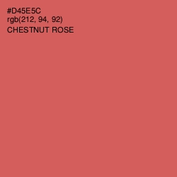 #D45E5C - Chestnut Rose Color Image