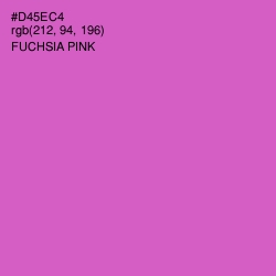 #D45EC4 - Fuchsia Pink Color Image
