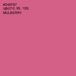 #D45F87 - Mulberry Color Image