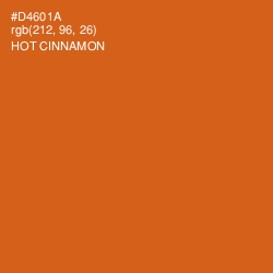 #D4601A - Hot Cinnamon Color Image