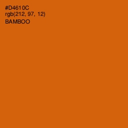 #D4610C - Bamboo Color Image