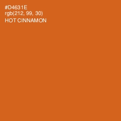 #D4631E - Hot Cinnamon Color Image