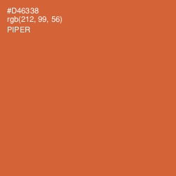 #D46338 - Piper Color Image