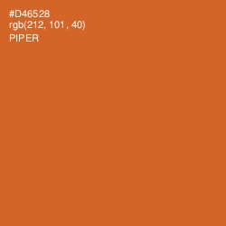 #D46528 - Piper Color Image