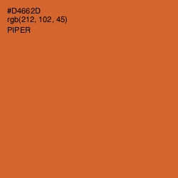 #D4662D - Piper Color Image