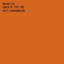 #D4671D - Hot Cinnamon Color Image