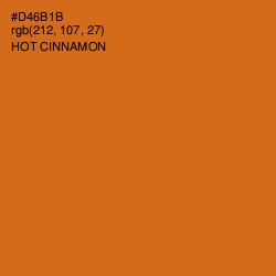 #D46B1B - Hot Cinnamon Color Image