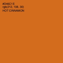 #D46C1E - Hot Cinnamon Color Image