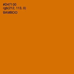 #D47100 - Bamboo Color Image