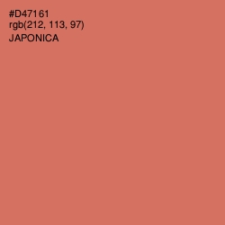 #D47161 - Japonica Color Image