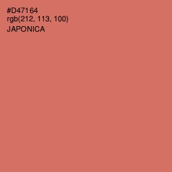 #D47164 - Japonica Color Image