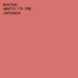 #D4736C - Japonica Color Image