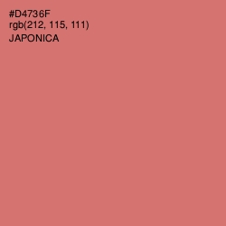 #D4736F - Japonica Color Image