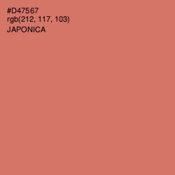 #D47567 - Japonica Color Image