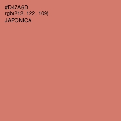 #D47A6D - Japonica Color Image