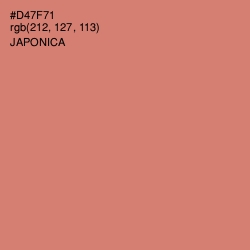 #D47F71 - Japonica Color Image