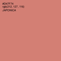 #D47F74 - Japonica Color Image