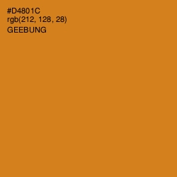 #D4801C - Geebung Color Image