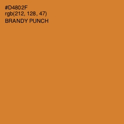 #D4802F - Brandy Punch Color Image
