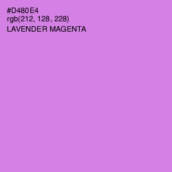 #D480E4 - Lavender Magenta Color Image