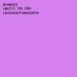 #D480EE - Lavender Magenta Color Image