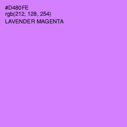 #D480FE - Lavender Magenta Color Image