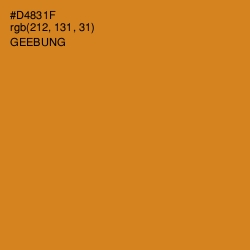 #D4831F - Geebung Color Image