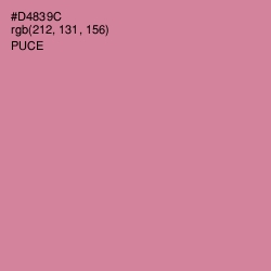 #D4839C - Puce Color Image