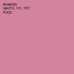 #D4839D - Puce Color Image