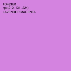 #D483E0 - Lavender Magenta Color Image