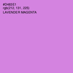 #D483E1 - Lavender Magenta Color Image