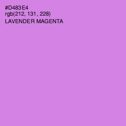 #D483E4 - Lavender Magenta Color Image