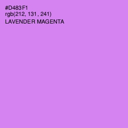 #D483F1 - Lavender Magenta Color Image